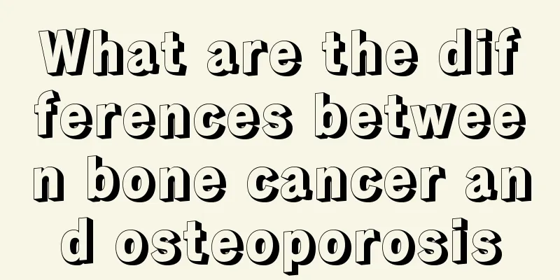 What are the differences between bone cancer and osteoporosis