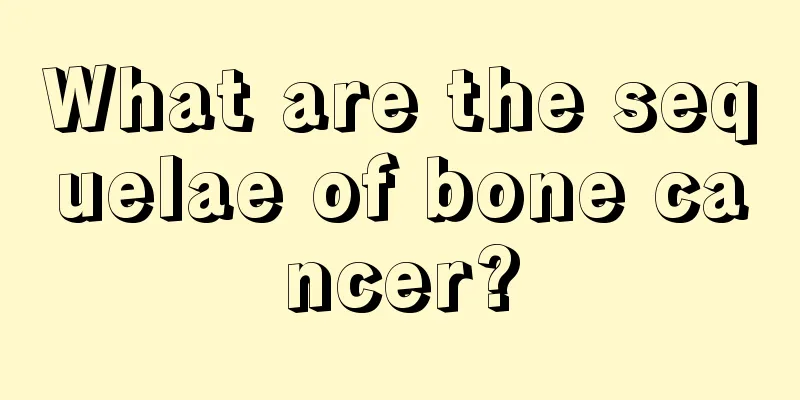 What are the sequelae of bone cancer?