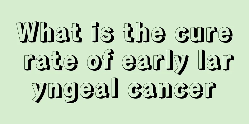 What is the cure rate of early laryngeal cancer