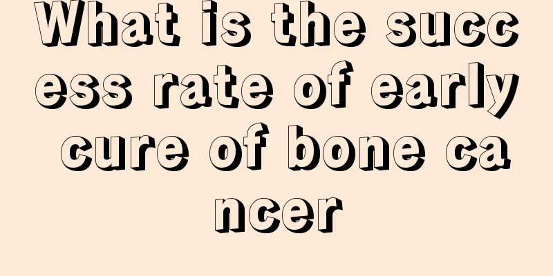 What is the success rate of early cure of bone cancer
