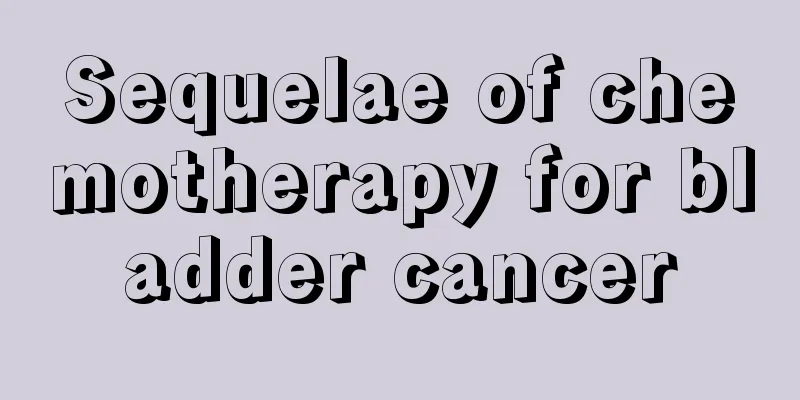 Sequelae of chemotherapy for bladder cancer