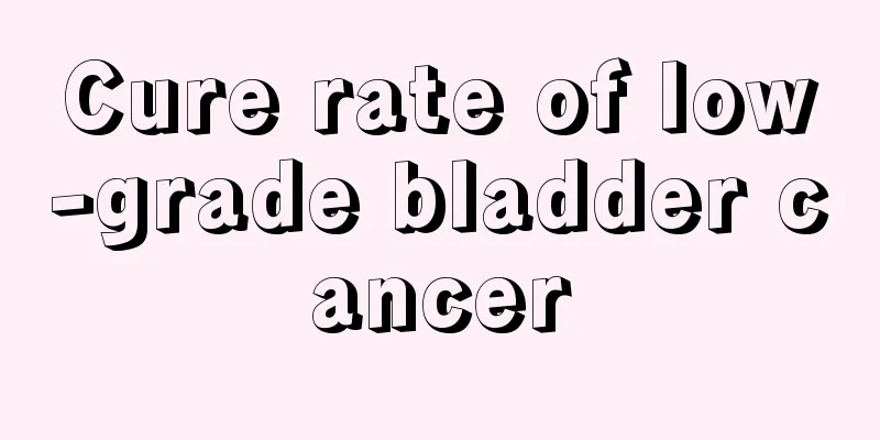 Cure rate of low-grade bladder cancer