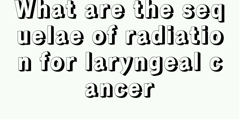 What are the sequelae of radiation for laryngeal cancer