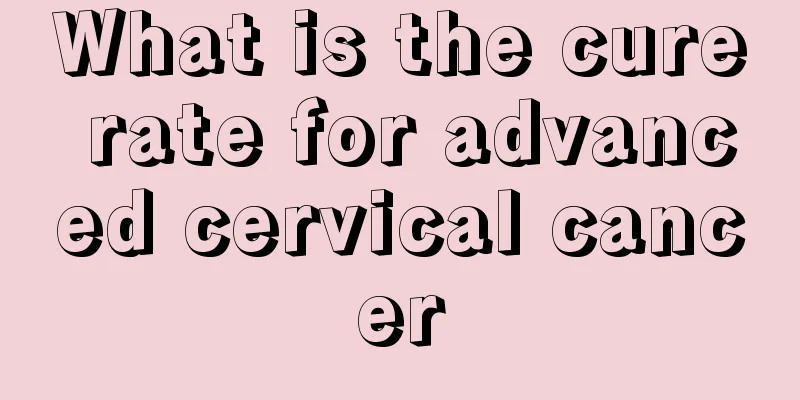 What is the cure rate for advanced cervical cancer