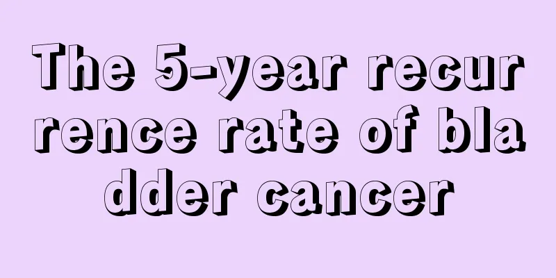 The 5-year recurrence rate of bladder cancer