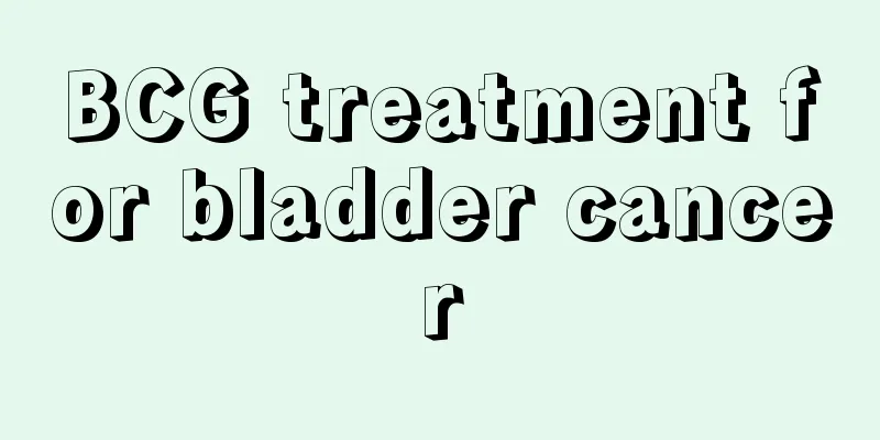BCG treatment for bladder cancer