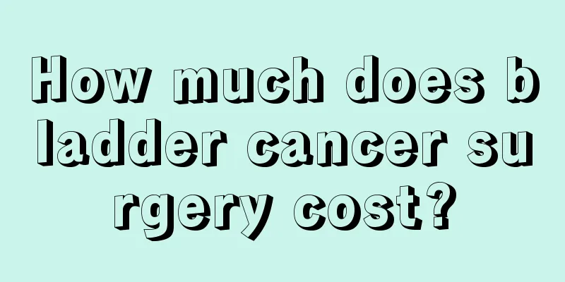 How much does bladder cancer surgery cost?