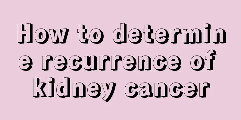 How to determine recurrence of kidney cancer