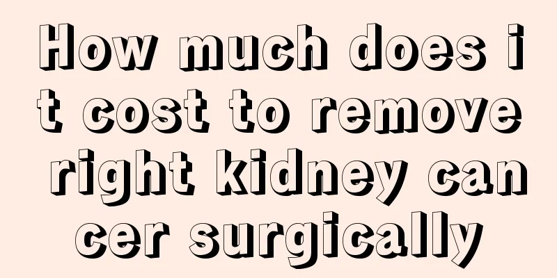 How much does it cost to remove right kidney cancer surgically