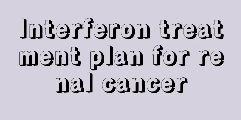 Interferon treatment plan for renal cancer