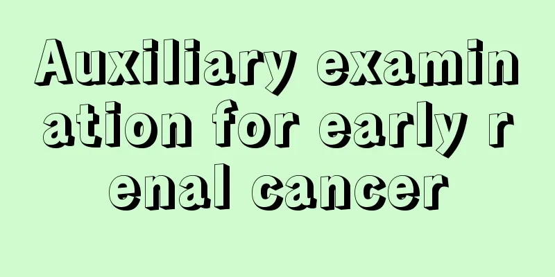 Auxiliary examination for early renal cancer