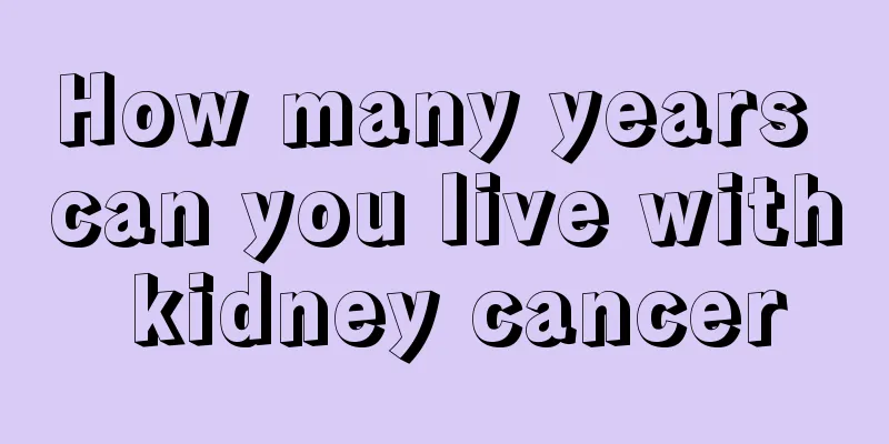 How many years can you live with kidney cancer
