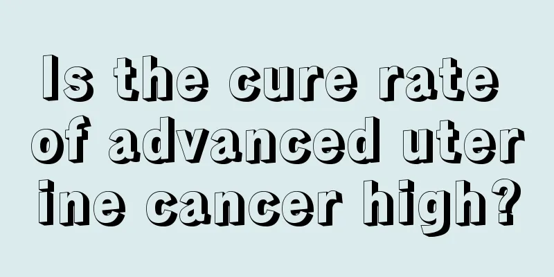 Is the cure rate of advanced uterine cancer high?