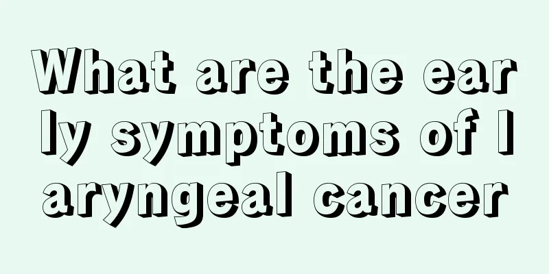 What are the early symptoms of laryngeal cancer