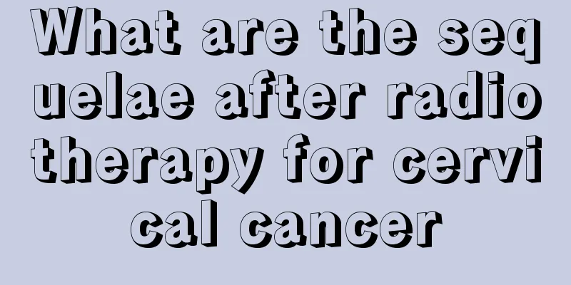 What are the sequelae after radiotherapy for cervical cancer