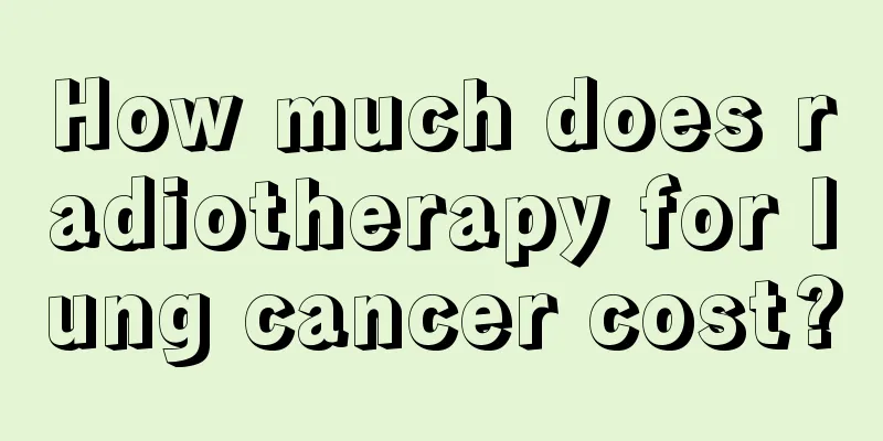 How much does radiotherapy for lung cancer cost?