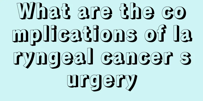 What are the complications of laryngeal cancer surgery