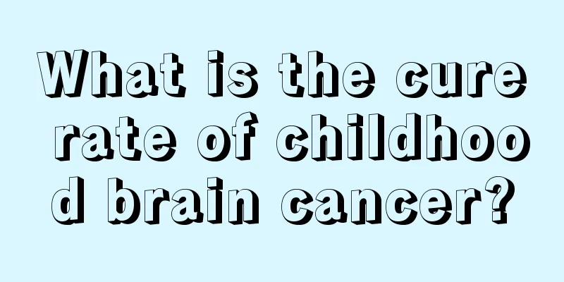 What is the cure rate of childhood brain cancer?