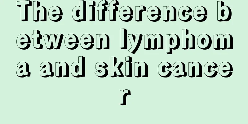 The difference between lymphoma and skin cancer