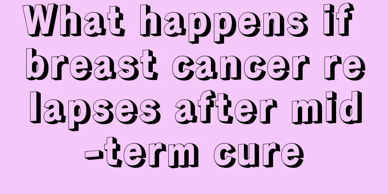 What happens if breast cancer relapses after mid-term cure