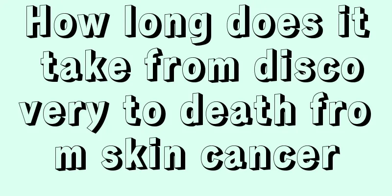 How long does it take from discovery to death from skin cancer