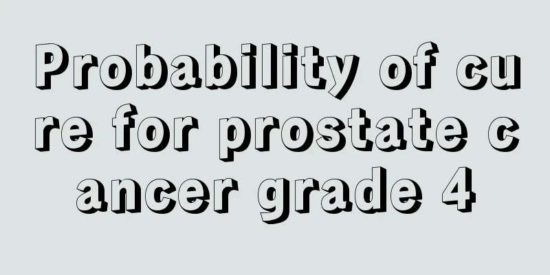 Probability of cure for prostate cancer grade 4