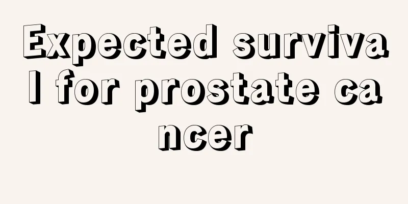 Expected survival for prostate cancer