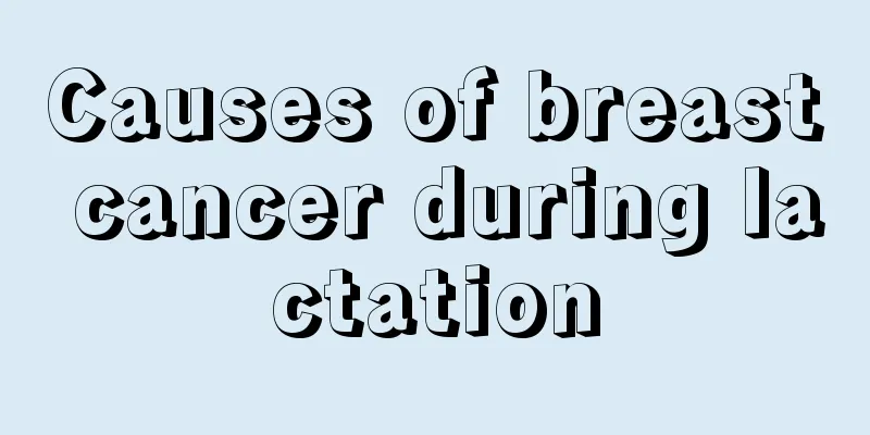 Causes of breast cancer during lactation