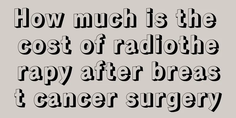 How much is the cost of radiotherapy after breast cancer surgery