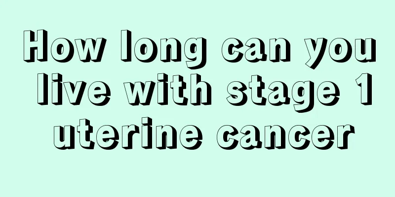 How long can you live with stage 1 uterine cancer