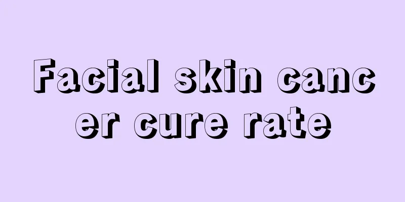 Facial skin cancer cure rate