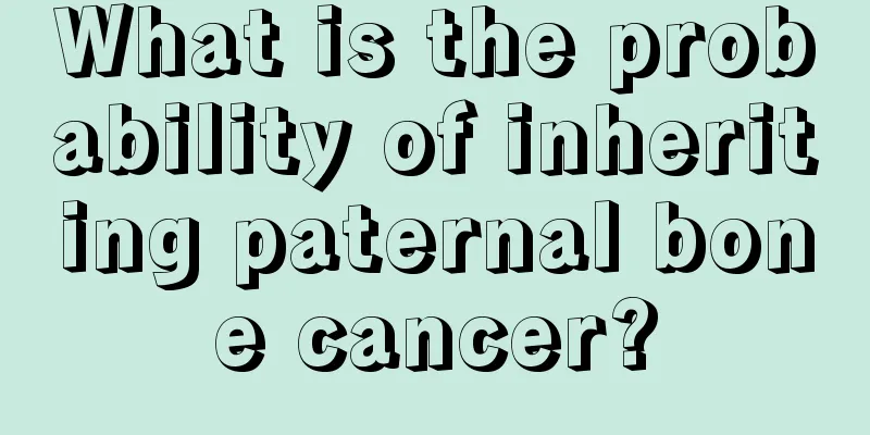 What is the probability of inheriting paternal bone cancer?