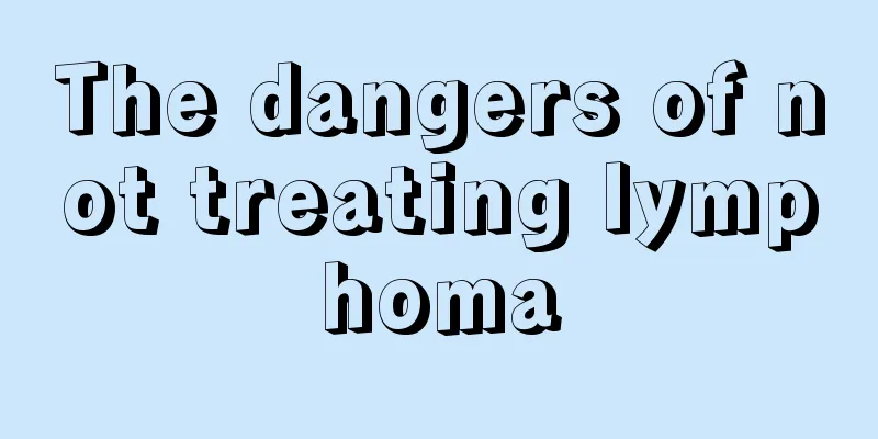 The dangers of not treating lymphoma