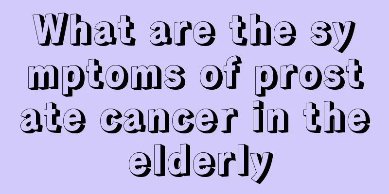 What are the symptoms of prostate cancer in the elderly