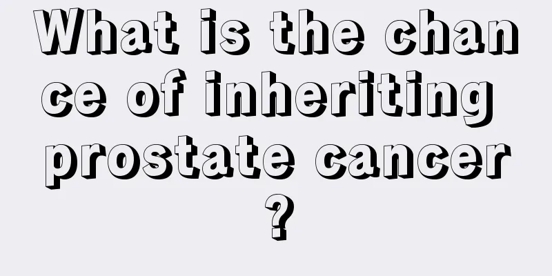 What is the chance of inheriting prostate cancer?