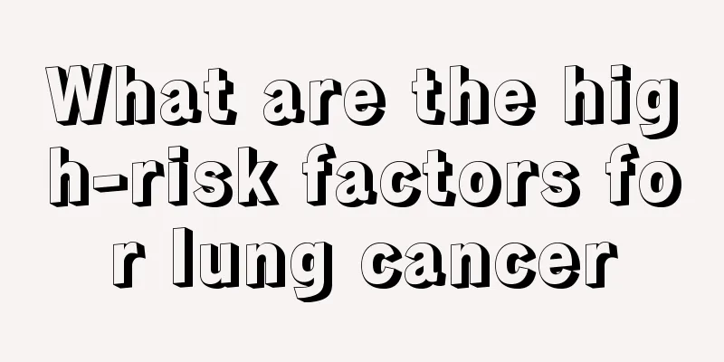 What are the high-risk factors for lung cancer