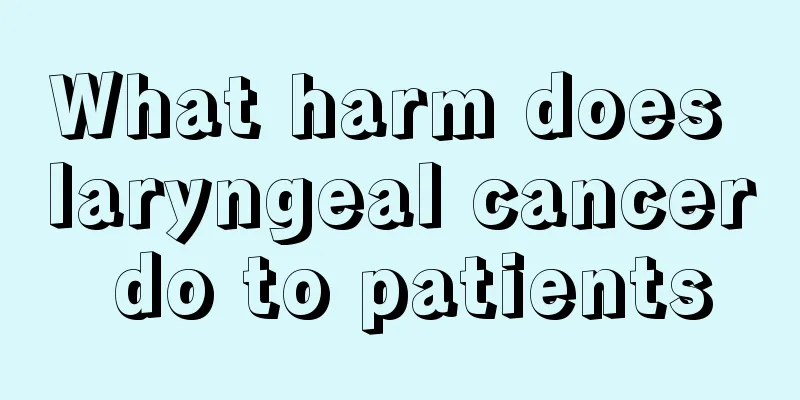 What harm does laryngeal cancer do to patients