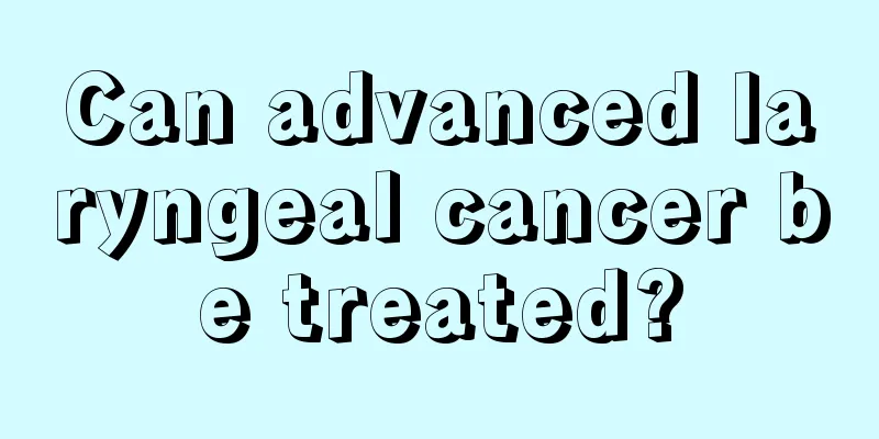 Can advanced laryngeal cancer be treated?