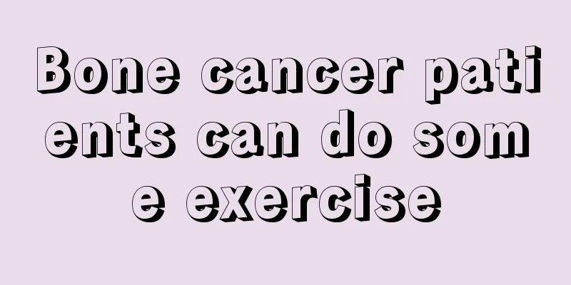 Bone cancer patients can do some exercise