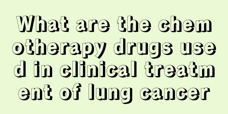What are the chemotherapy drugs used in clinical treatment of lung cancer