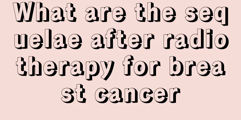 What are the sequelae after radiotherapy for breast cancer