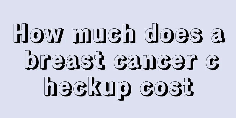 How much does a breast cancer checkup cost
