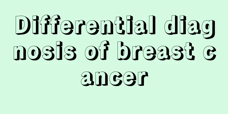 Differential diagnosis of breast cancer