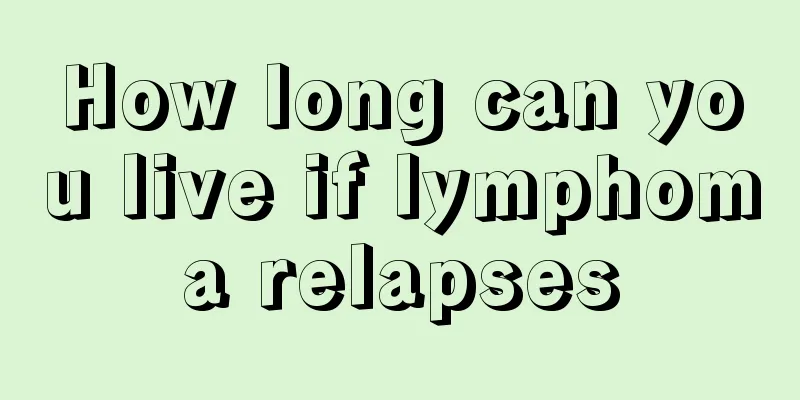 How long can you live if lymphoma relapses