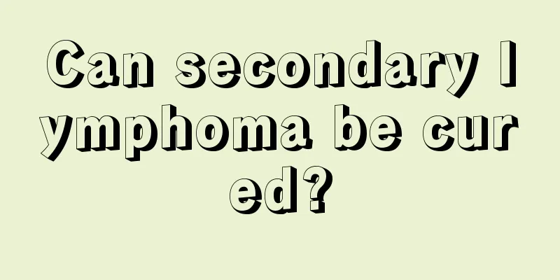 Can secondary lymphoma be cured?