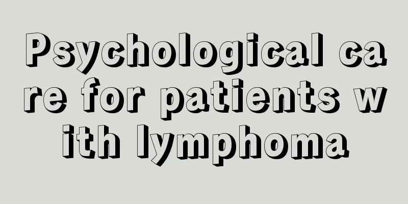 Psychological care for patients with lymphoma