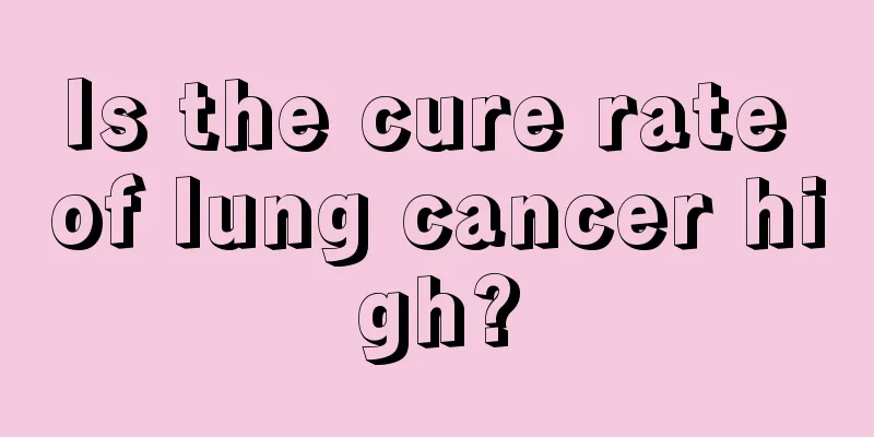 Is the cure rate of lung cancer high?