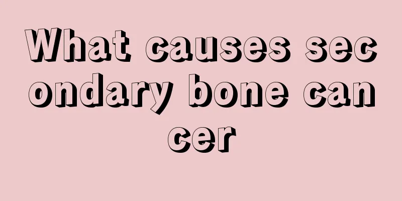 What causes secondary bone cancer