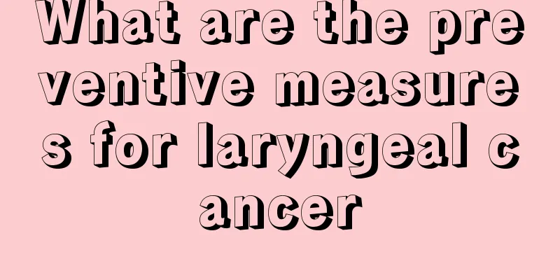 What are the preventive measures for laryngeal cancer