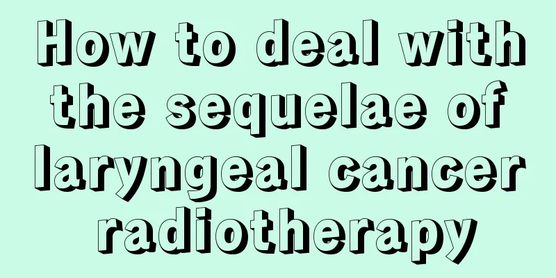How to deal with the sequelae of laryngeal cancer radiotherapy